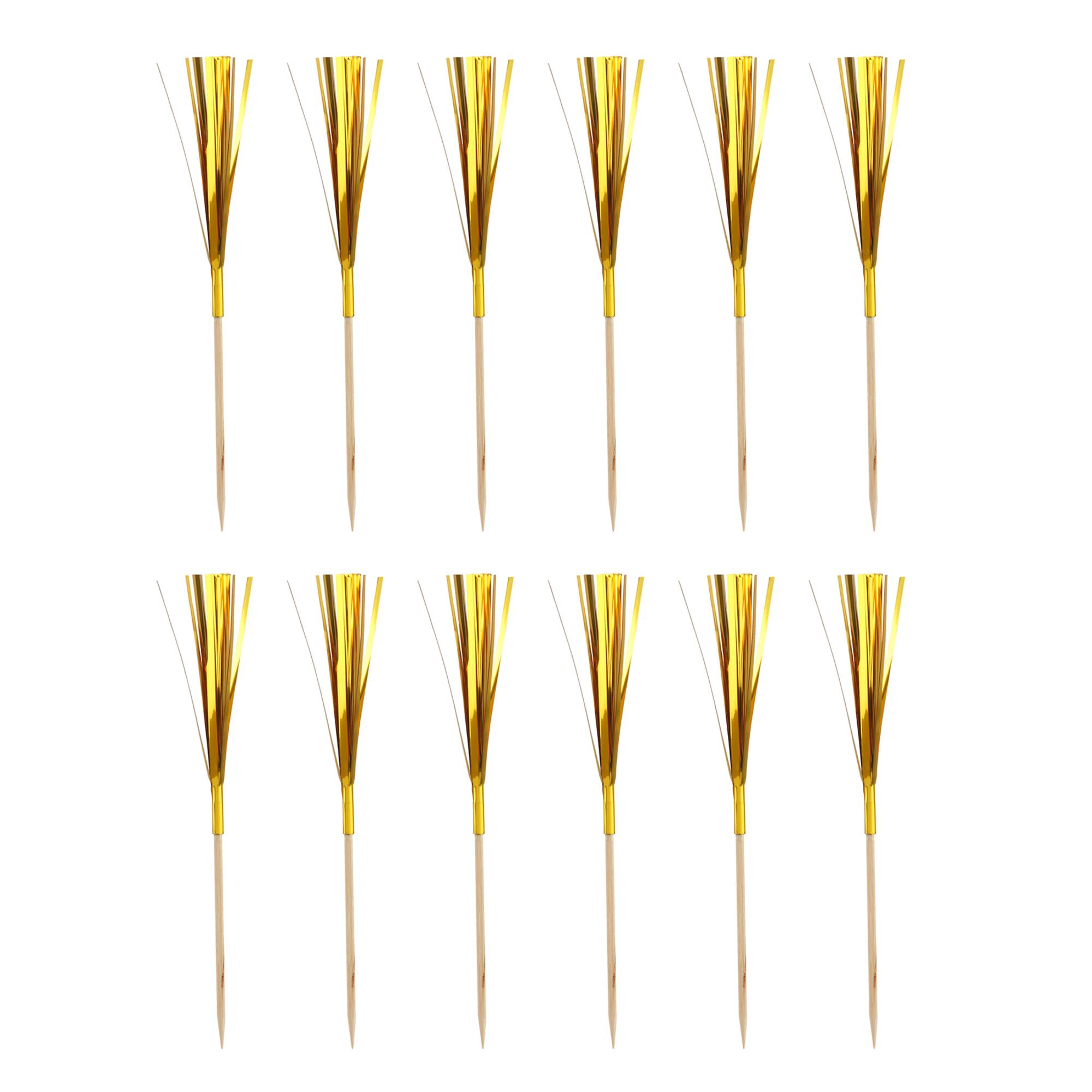 Gold Burst Cupcake Toppers, 12ct. by Makery®
